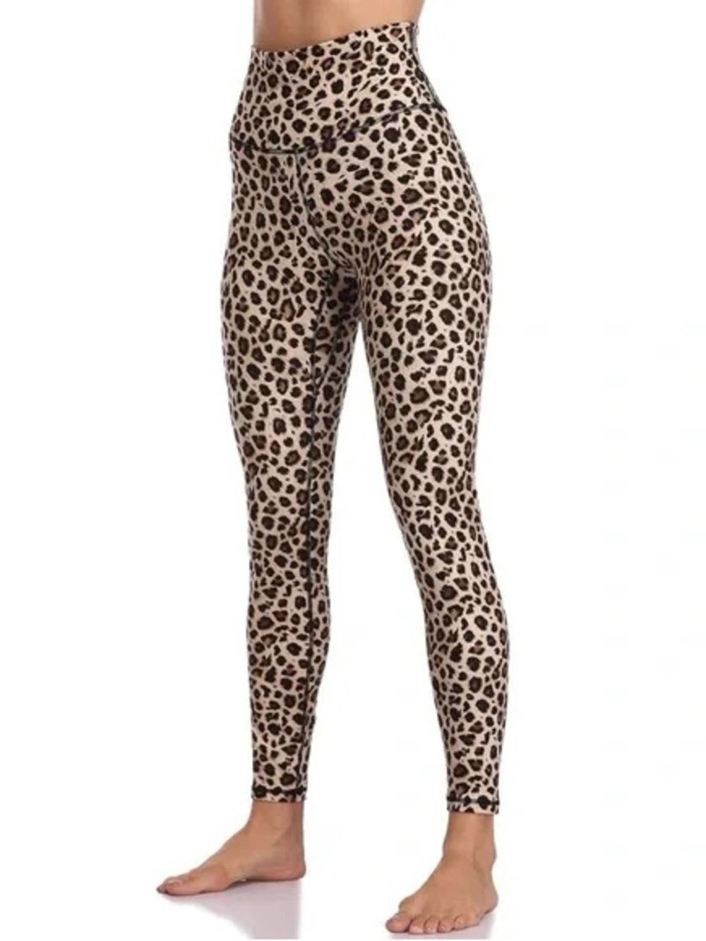 Colorfulkoala High-Waist Leopard Print Leggings - Size Medium